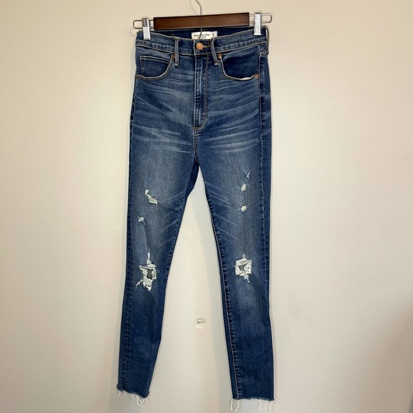 AF Abercrombie and Fitch Womens Super Skinny Ultra High Rise Jeans Size 26 / 2 - Picture 1 of 5